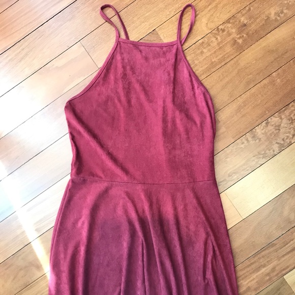 Pacsun Suede Halter Dress - Picture 4 of 6